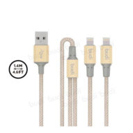 budi 1.4M Twin Lightning USB Cable