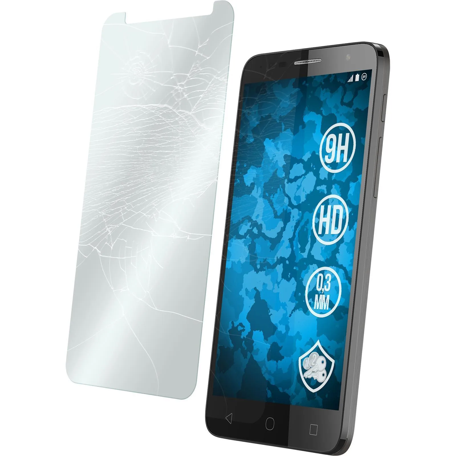 pop4glass Alcatel Pop 4 Plus Tempered Glass Screen Protector - Image 1