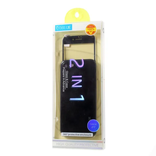 iPhone 7 / 8 2in1 Ultra Thin Case & Full Cover Screen Protector