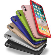 iPhone X / XS 360º Ultra Thin Hard Hybrid Case & Tempered Glass