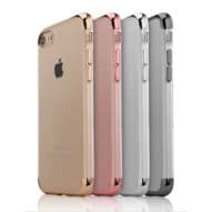 iPhone 7 Plus / 8 Plus Ultra Thin Clear Gel & Chrome Effect Trim Case