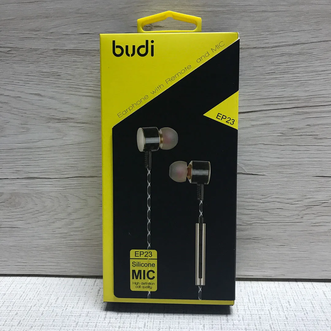 ep23 budi EP23 Earphone With Remote And Mic - Image 1