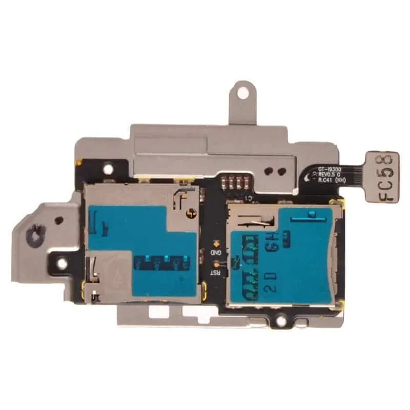 Samsung i9300 Galaxy S3 Sim & Memory Card Reader Flex Cable - Image 1