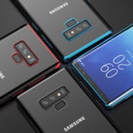 Samsung Galaxy Note 9 Ultra Thin Clear Gel & Chrome Effect