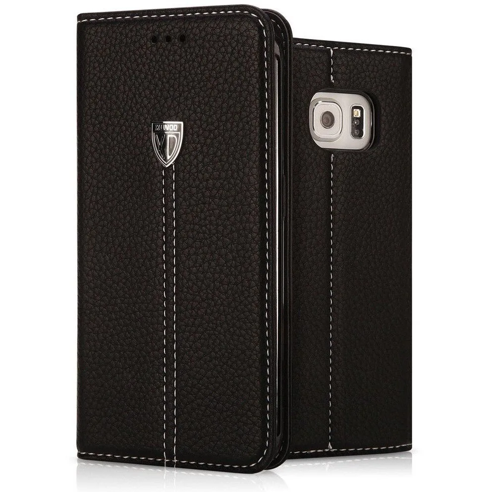 Samsung G925 Galaxy S6 Edge XUNDD Style Premium Wallet Case With Card Slots - Image 1