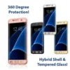Samsung G935F Galaxy S7 Edge 360º Ultra Thin Hard Hybrid Case & Tempered Glass