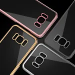 Samsung Galaxy S8 Ultra Thin Clear Gel & Chrome Effect