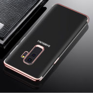 Samsung Galaxy S9 Plus Ultra Thin Clear Gel & Chrome Effect Case