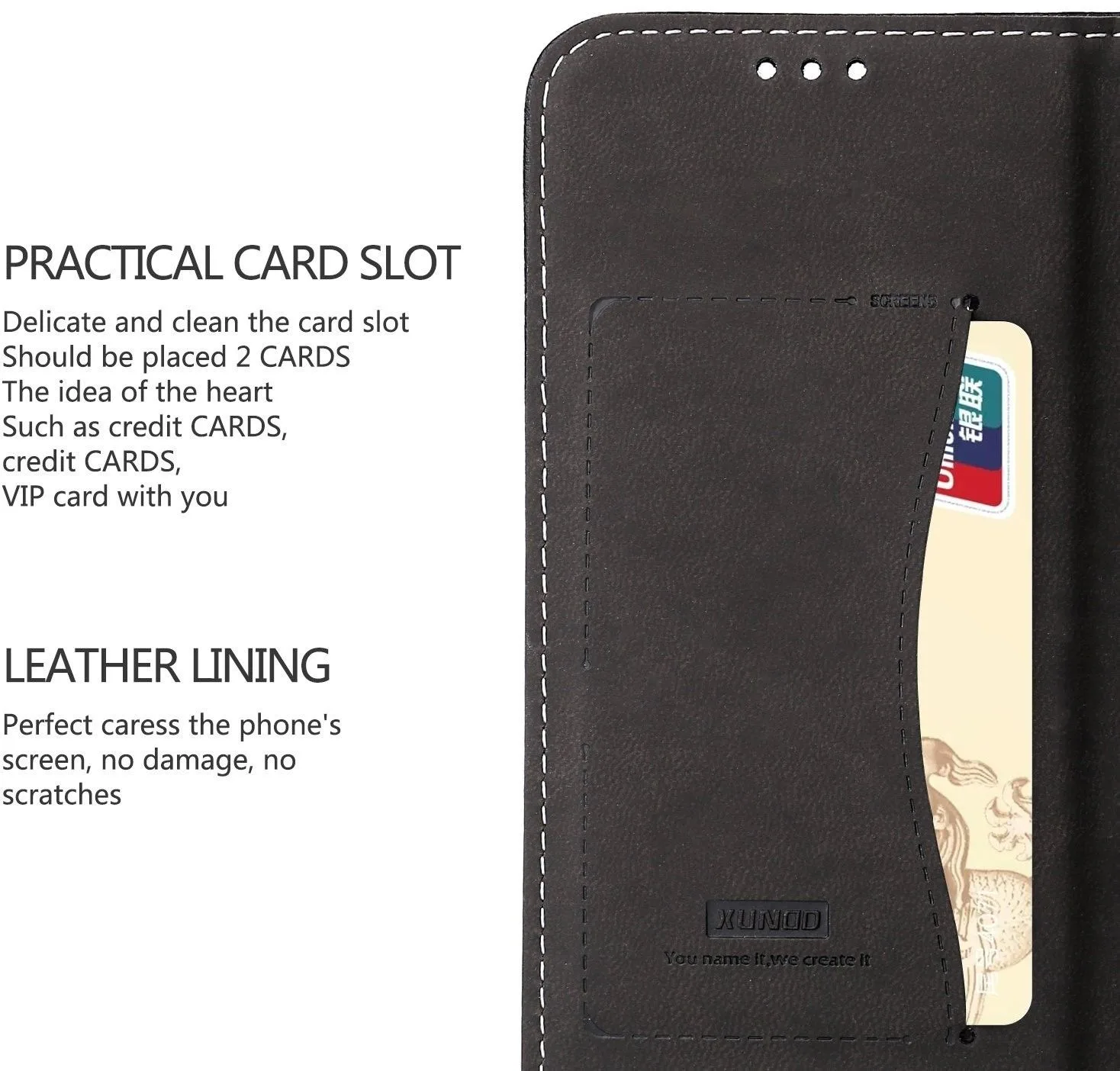 iPhone X / XS XUNDD Style Premium Wallet Case With Card Slot - Image 3