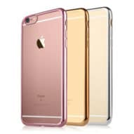iPhone 6 / 6S Ultra Thin Clear Gel & Chrome Effect Case