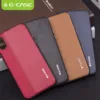 G-Case Earl Series PU Leather & Canvas Case - iPhone XS Max