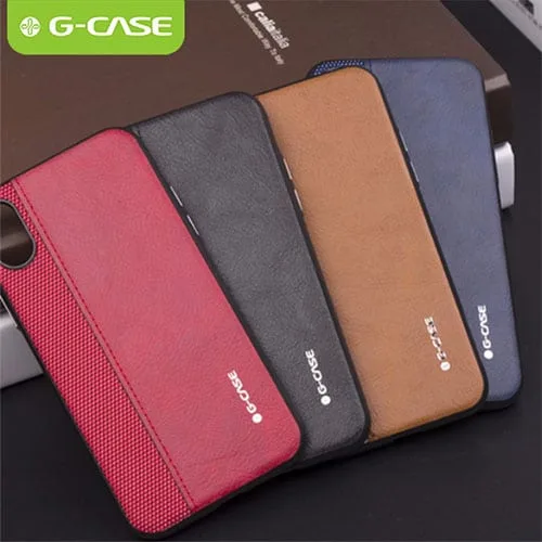 earl2 G-Case Earl Series PU Leather & Canvas Case - iPhone XS Max - Image 1