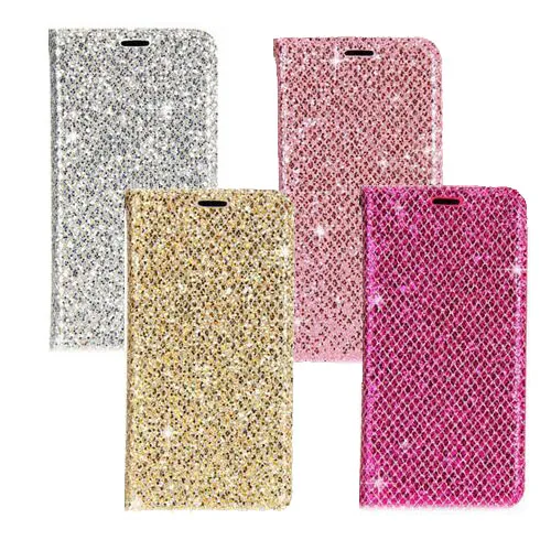Samsung Galaxy J5 2017 Slim Fitting Glitter Wallet Case With Magnetic Closing - Image 3