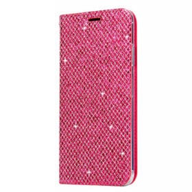Samsung A530F Galaxy A8 2018 Slim Fitting Glitter Wallet Case With Magnetic Closing
