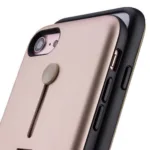iPhone 6 / 6s / 7 / 8 Dual-Layer Shockproof Finger Strap Stand Case - Image 2