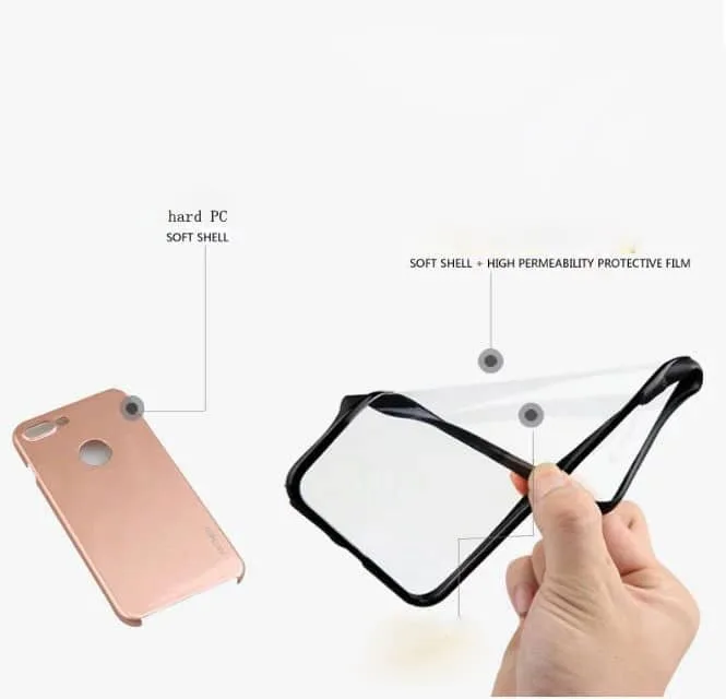 Hard Hybrid PC & TPU 360 Case With Protective Screen Film For iPhone SE 2020 / 7 / 8 - Image 3