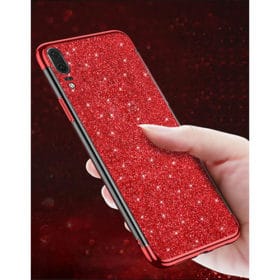 Huawei P Smart 2019 Ultra Thin Clear Gel Case With Chrome & Glitter Effect