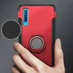 Samsung A750F Galaxy A7 2018 Hybrid Dual-Layer Armor Case With Magnetic Ring Stand