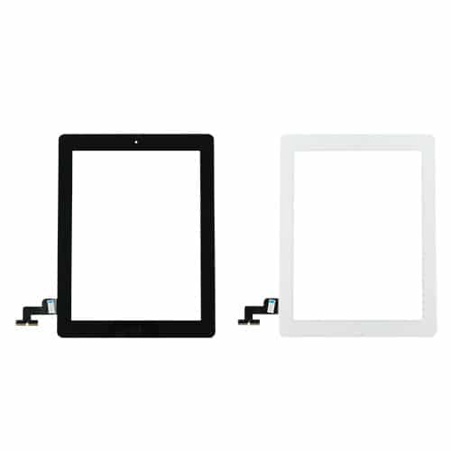 iPad 2 Replacement Glass Touchscreen Digitizer With Home Button & Flex Cable