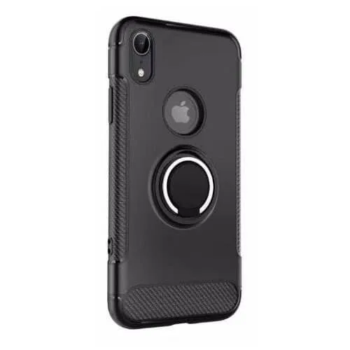 iPhone XR Hybrid Dual-Layer Armor Case With Magnetic Ring Stand - Image 2