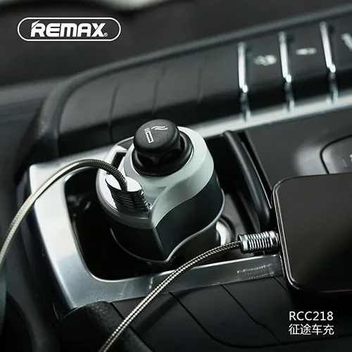 rcc2183.jpg REMAX RCC218 Journey 4.8A Fast Dual USB Car Charger - Image 1