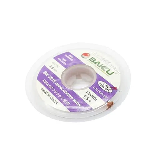 bk3015.jpg Baku BK-3015 De-Soldering Wick 3.0mm x 1.5m