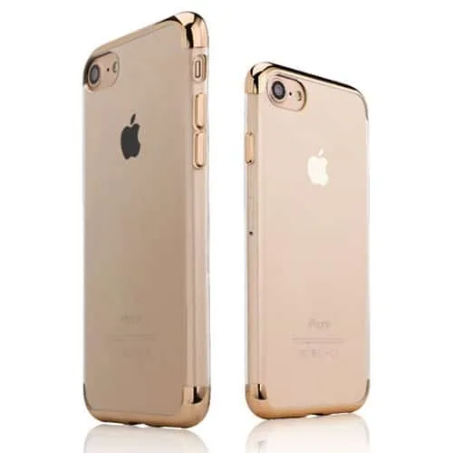 iPhone 6 / 6S Ultra Thin Clear Gel & Chrome Effect Trim Case - Image 5