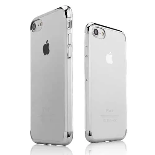 iPhone 6 / 6S Ultra Thin Clear Gel & Chrome Effect Trim Case - Image 8