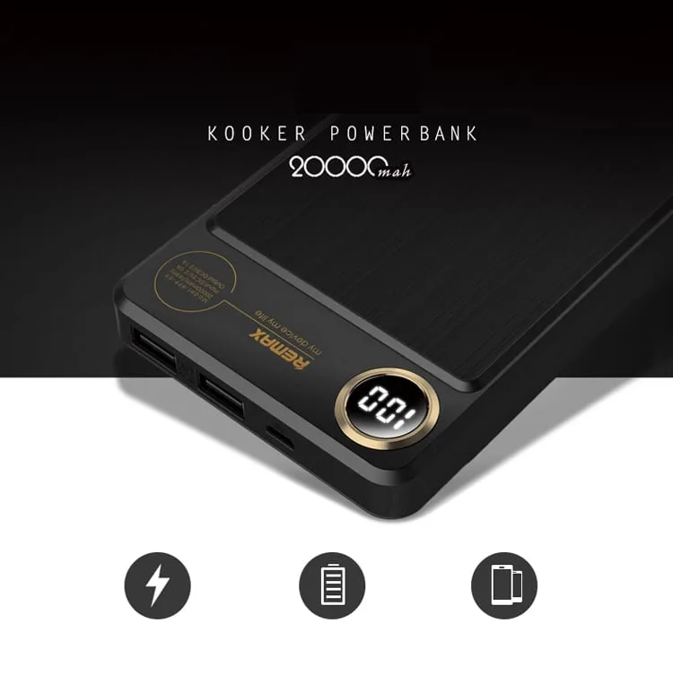 REMAX 20000mAh Kooker Power Bank Charger - Image 3