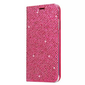 iPhone 7 Plus / 8 Plus Slim Fitting Glitter Wallet Case With Magnetic Closing