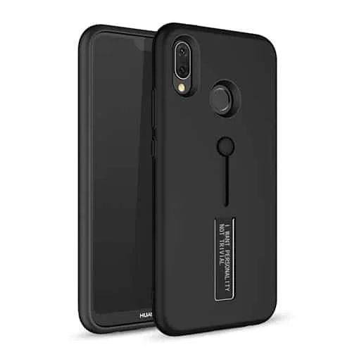 Huawei P Smart Dual-Layer Shockproof Finger Strap Stand Case - Image 2