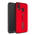 Huawei P Smart Dual-Layer Shockproof Finger Strap Stand Case - Image 3