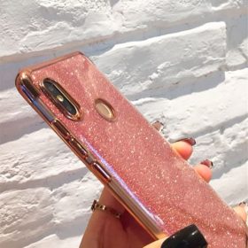 Huawei P30 Lite Ultra Thin Clear Gel Case With Chrome & Glitter Effect