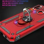 Samsung  Galaxy A30 Hybrid Dual-Layer Armor Case With Magnetic Ring Stand - Image 3