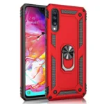 Samsung Galaxy A50 Hybrid Dual-Layer Armour Case With Magnetic Ring Stand