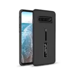Samsung Galaxy S10 Plus Dual-Layer Shockproof Finger Strap Stand Case - Image 2