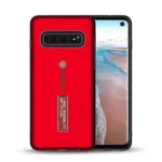 Samsung Galaxy S10 Plus Dual-Layer Shockproof Finger Strap Stand Case - Image 3