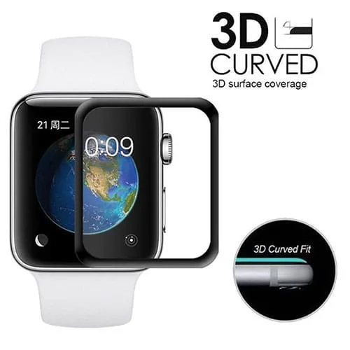 Apple Watch Full Cover 3D Curved Tempered Glass Screen Protector