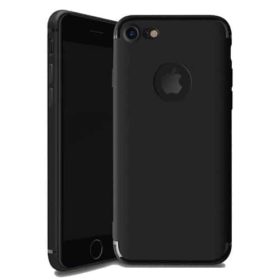 iPhone 6 / 6s Max Matte Black Cross Pattern TPU Gel Case