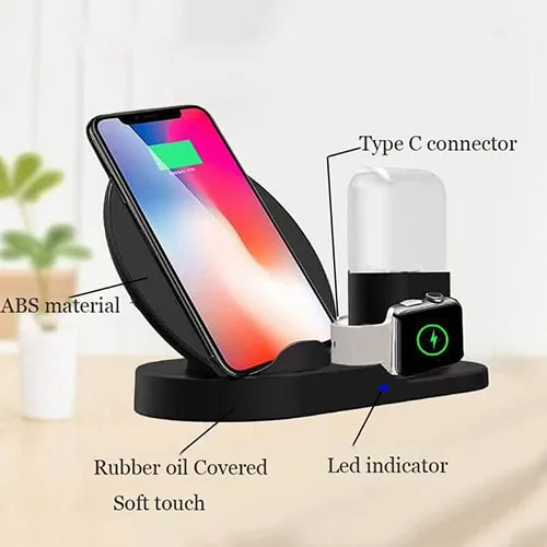 3in1 for Qi Wireless 10W Charging Station iPhone, Apple Watch & Airpods - Image 3
