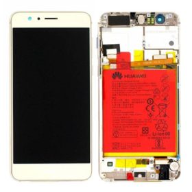 Genuine Honor 8 Lite LCD Screen & Touch Digitiser With Frame & Battery – 14 Day - Gold