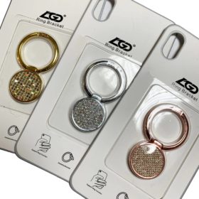 Metal Ring Bracket With Glitter Effect