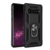 Samsung Galaxy S10 Hybrid Dual-Layer Armour Case With Magnetic Ring Stand - Black