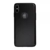 iPhone X / XS Matte Black Cross Pattern TPU Gel Case