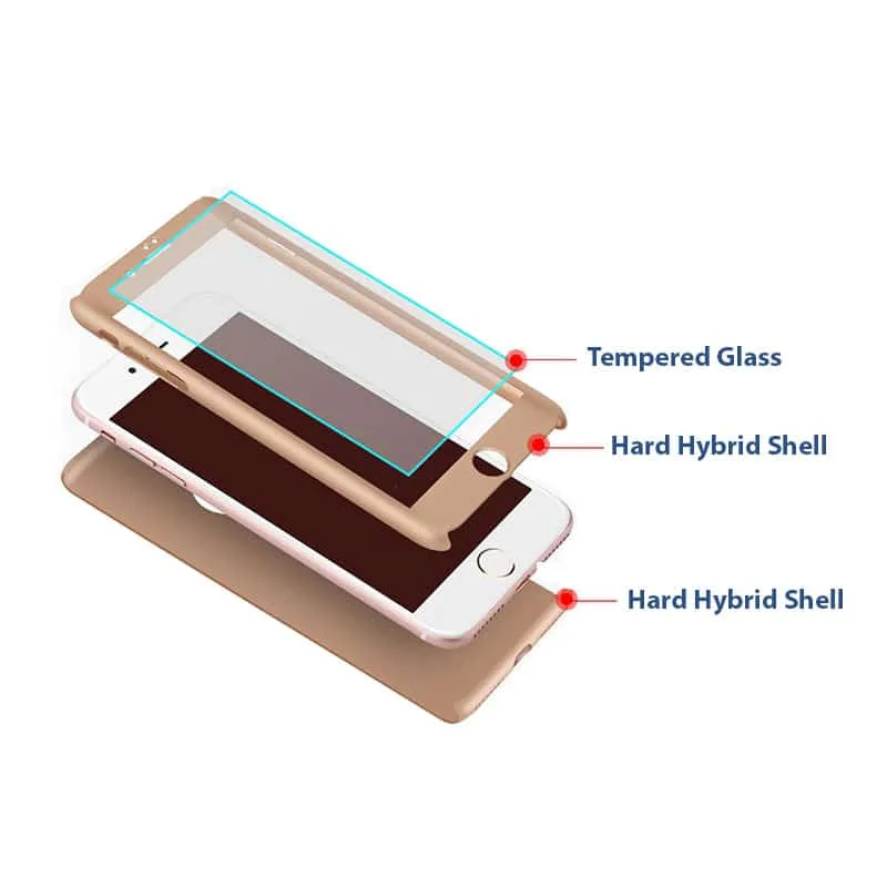 iPhone SE 2020 / 7 / 8 360º Ultra Thin Hard Hybrid Case & Tempered Glass - Image 2