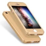 iPhone SE / 5s / 5 360º Ultra Thin Hard Hybrid Case & Tempered Glass - Image 2