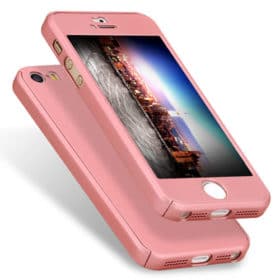 iPhone SE / 5s / 5 360º Ultra Thin Hard Hybrid Case & Tempered Glass