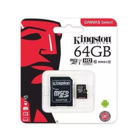 Kingston Canvas Select Micro SDXC Card With SD Adapter Class 10