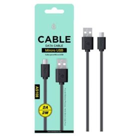 Micro USB 2A 2 Metre Charge / Data Sync Cable - Retail Packed