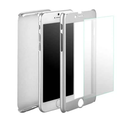 iPhone SE 2020 / 7 / 8 360º Ultra Thin Hard Hybrid Case & Tempered Glass - Image 3